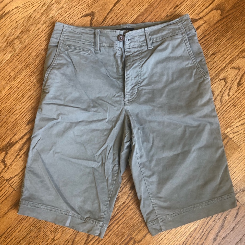 American Eagle Flat Front Gray Shorts
